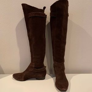 Joie brown suede boots